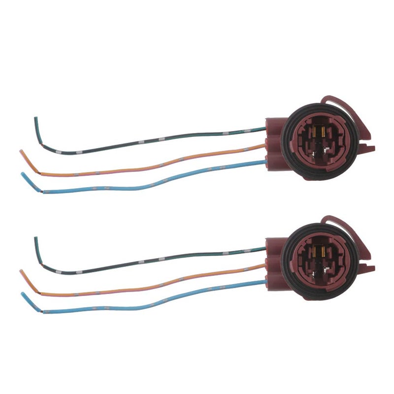 GLL 2pcs Stradard 3157 3156 LED Bulbs Socket Holder Auto Car Plastic Waterproof Turn Signal Tail Stop Rear Brake Light Base Harness Plugs Connectors Pre-Wired Wiring Sockets - Image 1